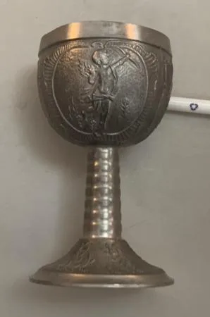 Decorative Antique Silver Chalice