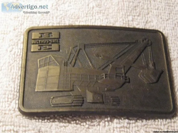 Bucyrus-Erie Brass Belt Buckle