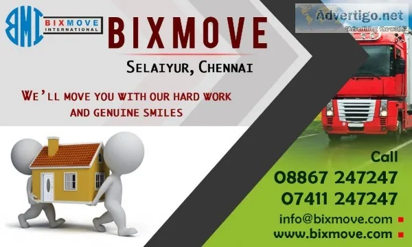 BixMove packers and movers  in selaiyur  Chennai