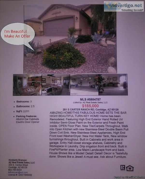 Look What 185000 gets you In Coolidge