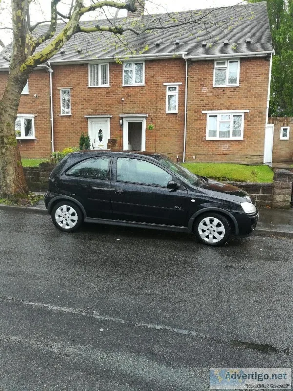 Vauxhall Corsa 2004 (54) Black Hatchback Manual Petrol 40000 mil