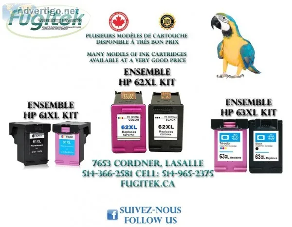 Reman ink HP60 HP61 HP63 HP65