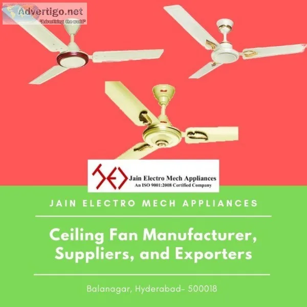 Decorative and Designer Ceiling Fan Manufacturing and Suppliers