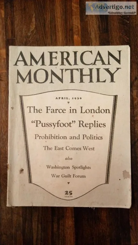 AMERICAN MONTHLY MAGAZINE APRIL 1930