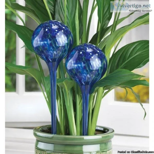 Summerfield Terrance Plant Watering Globe Stakes (Set of 2)
