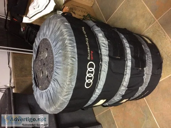 Set of 4 tires with rims from Audi A3.