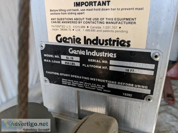 Genie High Lift