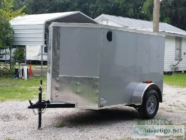 5 x 8 Custom Enclosed Cargo Trailer WV-nose - CA053