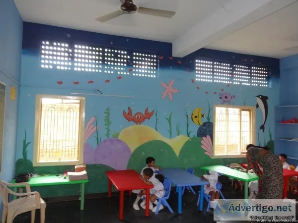 play school wall Art painting in Hyderabad