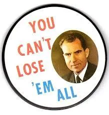 NIXON CAMPAIGN STICKER VINTAGE LIKE NEW ANTIQUE