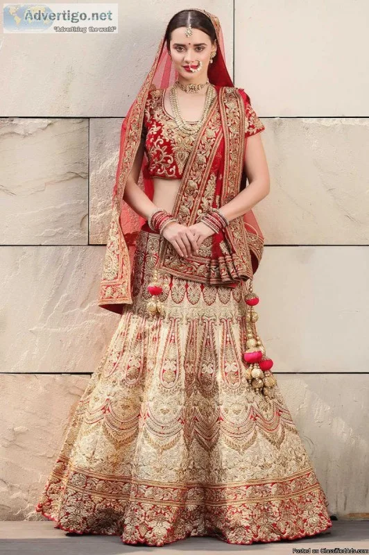 Bridal Red Lehenga Online - Latest wedding Collection