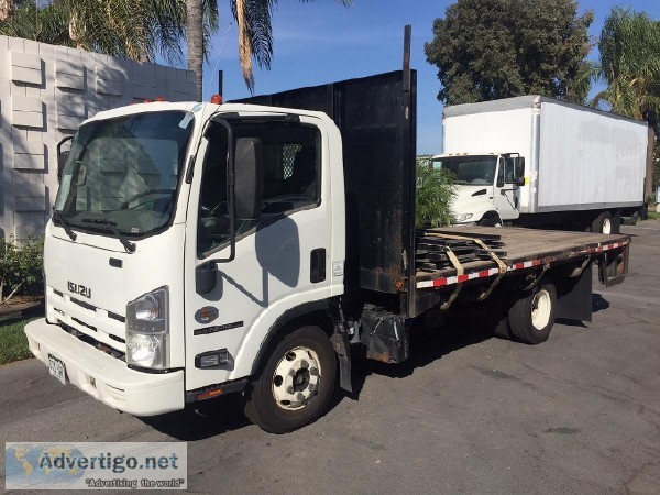 2013 Isuzu NPR-HD 14  Stakebed wLiftgate Diesel Fully CARB Compl