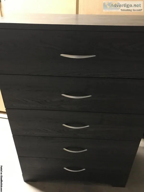 Grey Wooden Chest of Drawers