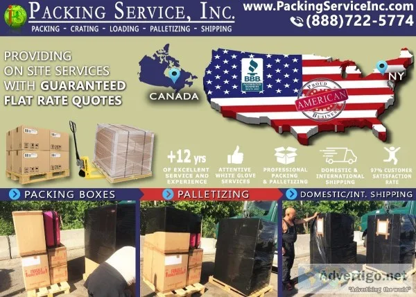 Staten Island NY - Wooden Shipping Crates  Palletizing Services 