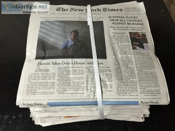 Bundled over issue newspaper
