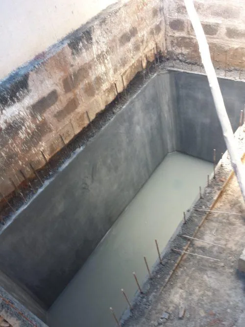 sump tank  waterproofing- sump leakage waterproofing