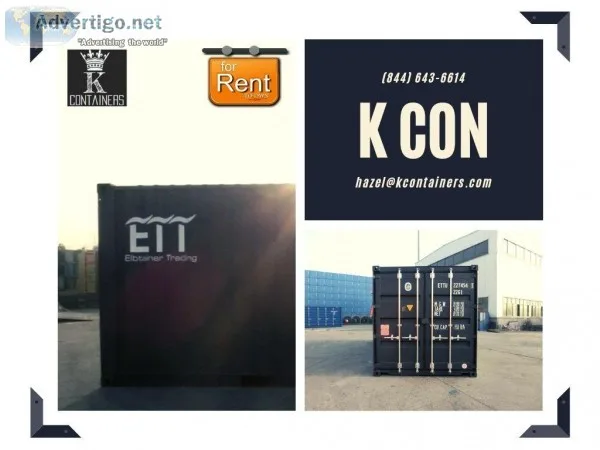 FOR SALE AND RENT-TO-OWN NEW AND USED SHIPPING CONTAINERS