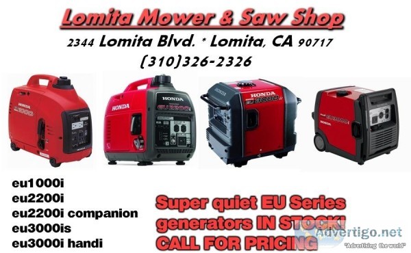 Super quiet Honda Generators - EU Series SALE
