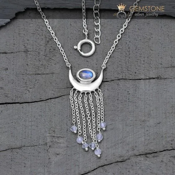 Moonstone Necklace - Moon Child - GSJ