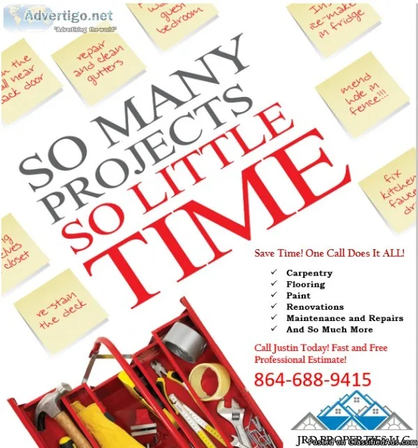 Your Any Construction Project Go-To Guy (Greenville and Spartanb