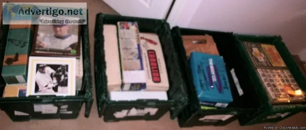 Large Baseball Card and Baseball Item Collection