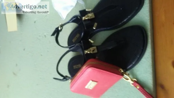Micheal kors sandles and wallet