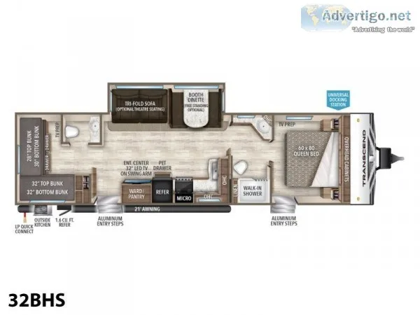 2019 Grand Design Transcend 32BHS