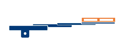 Double Depth Telescopic Forks for load handling devices or Teles