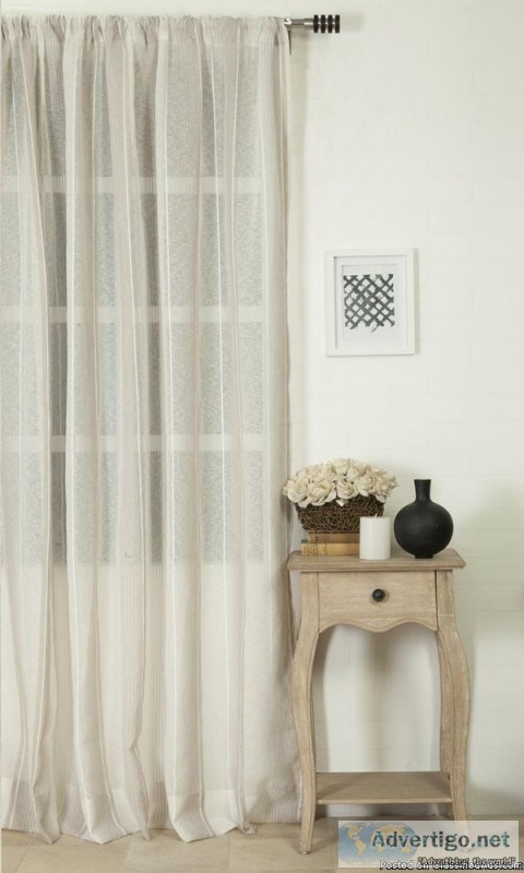 Linen curtains