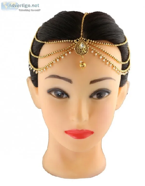 Latest collection of Maang Patti and Matha Patti for bridal at A