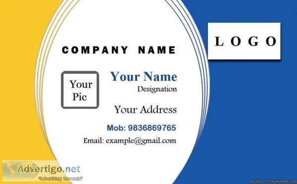 Get 500 visiting cards (300 GSM paper) at just Rs. 450