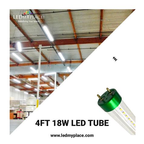Use 4FT 18W LED Tube To Save Energy Bills