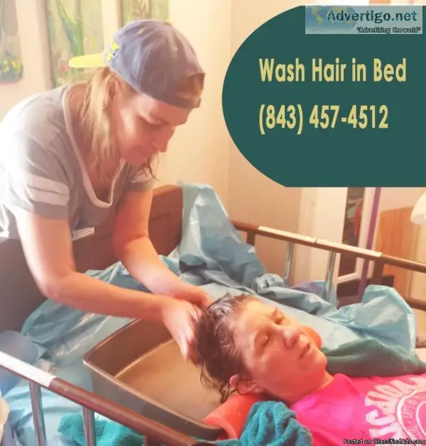 Caregiver Wash Hair In Bed - Myrtle Beach SC