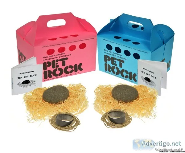 Original Pet Rock funny gag gift shop. Amazing Pet Rocks are bac