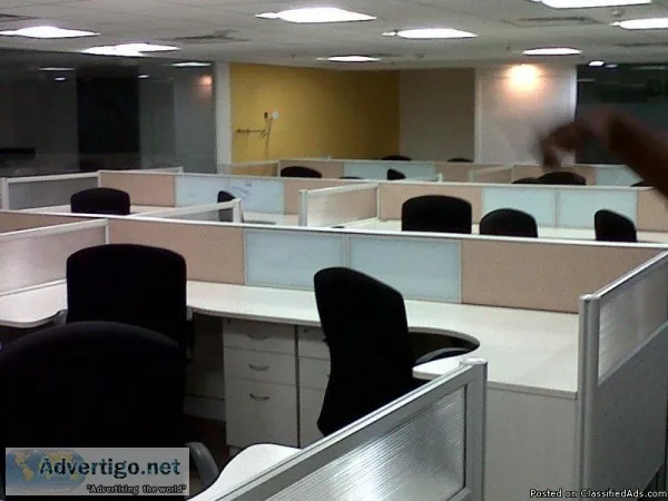 Walk in for rental office unit business center setup