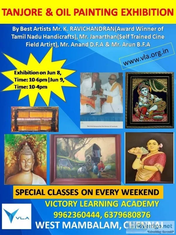 tanjore and oil painting classes