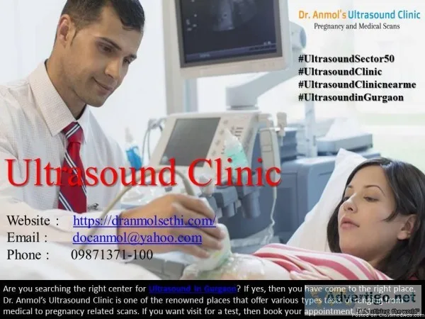 Outstanding Facilities at Center of Ultrasound in Gurgaon