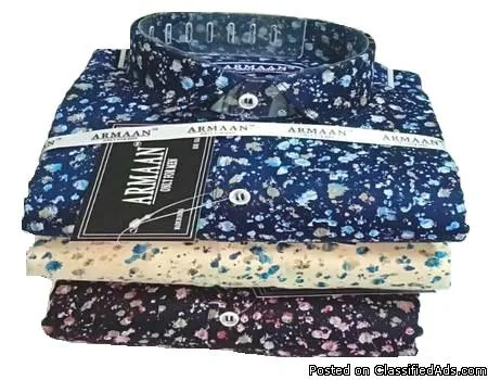 Latest Stylish Designer Men Shirts 100% Cotton