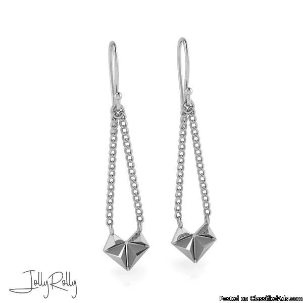 Half A Star Silver Earrings and Studs by JollyRolly
