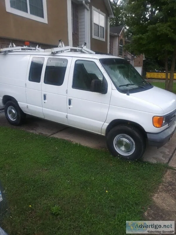 Cargo van ready to work