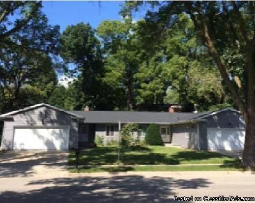 Single Family home with  great master bedroom. Wood burning fire