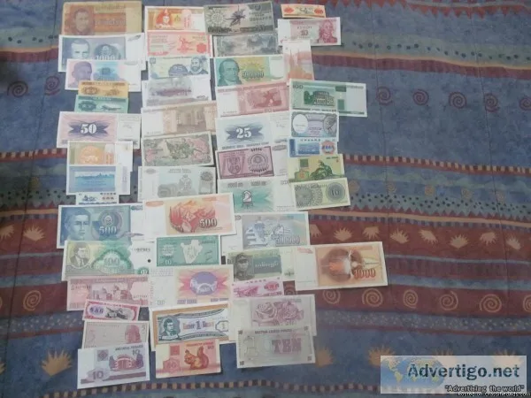 My Hobby -  World Paper Money Banknotes  -  Very Colorful   -  &