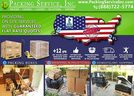 Lakeland FL - Pack and Palletize  Crate and Freight - Packing Se