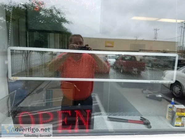 Signtronic window running LED Display