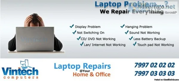 Laptop repair shop near me in Boduppal - 7997020202