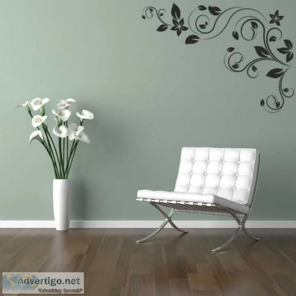 Modern Flower Wall Art Stickers In The United Kingdom