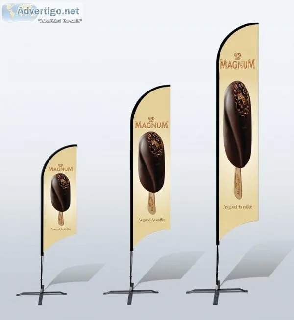 Custom Printed Promotional Flags For Trade Show  Canada