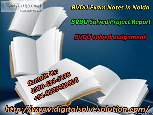 Exploring the need of BVDU exam notes in Noida 0120-433-5876