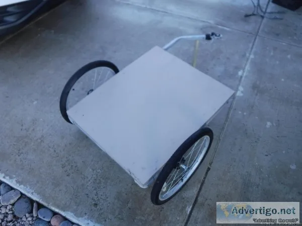 Flat bed bicycle trailer by Christopher Metcalfe Creations