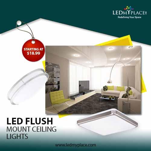 Use LED Flush Mount For Indoor Ceiling
